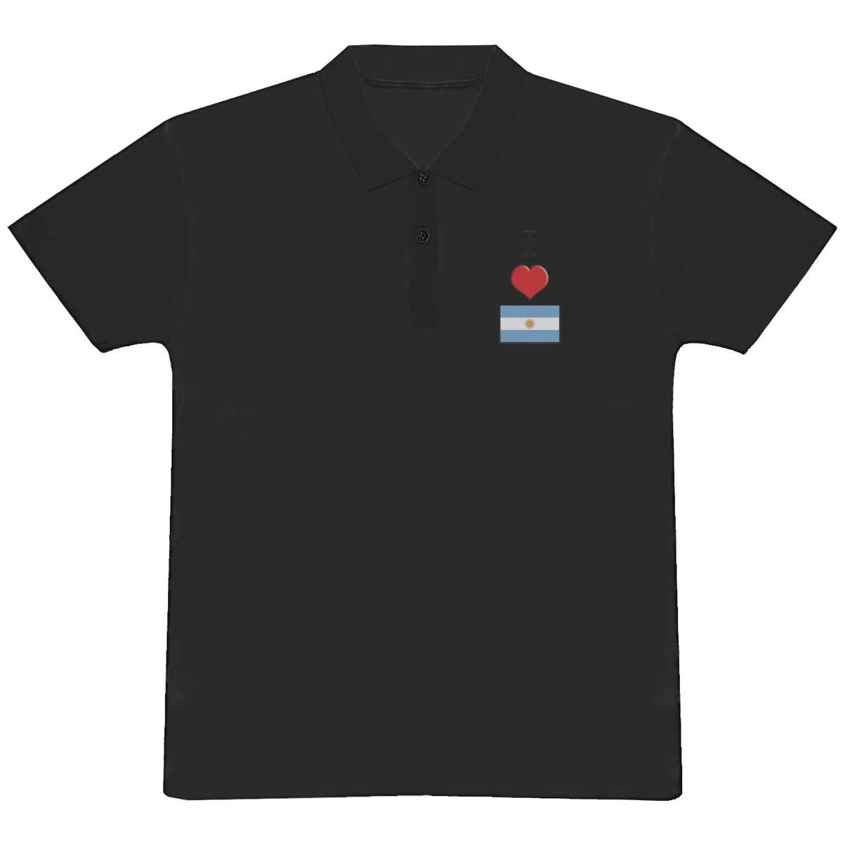 'I Love Argentina' Adult Polo Shirt / T-Shirt (PL032595)