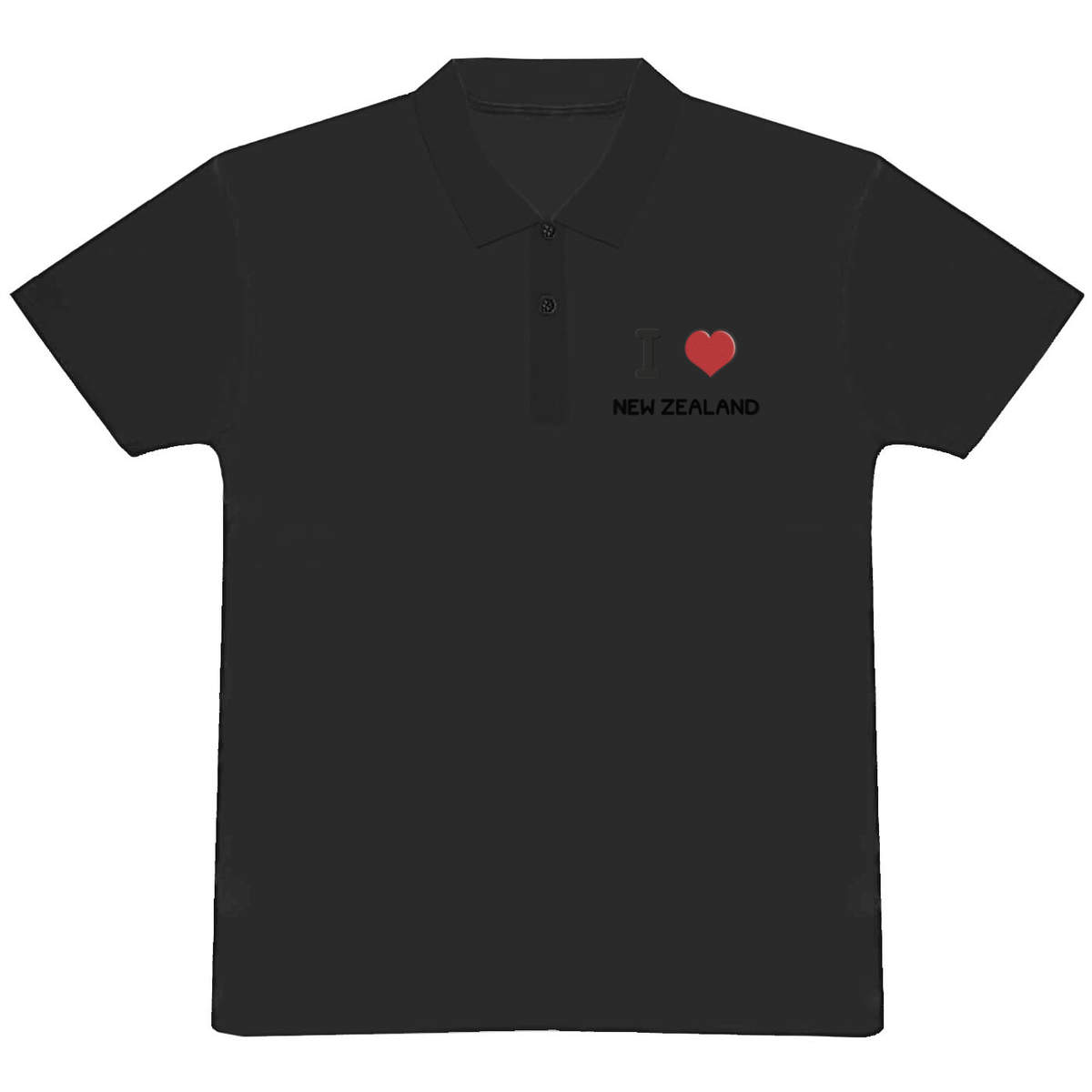 'I Love New Zealand' Adult Polo Shirt / T-Shirt (PL033491)