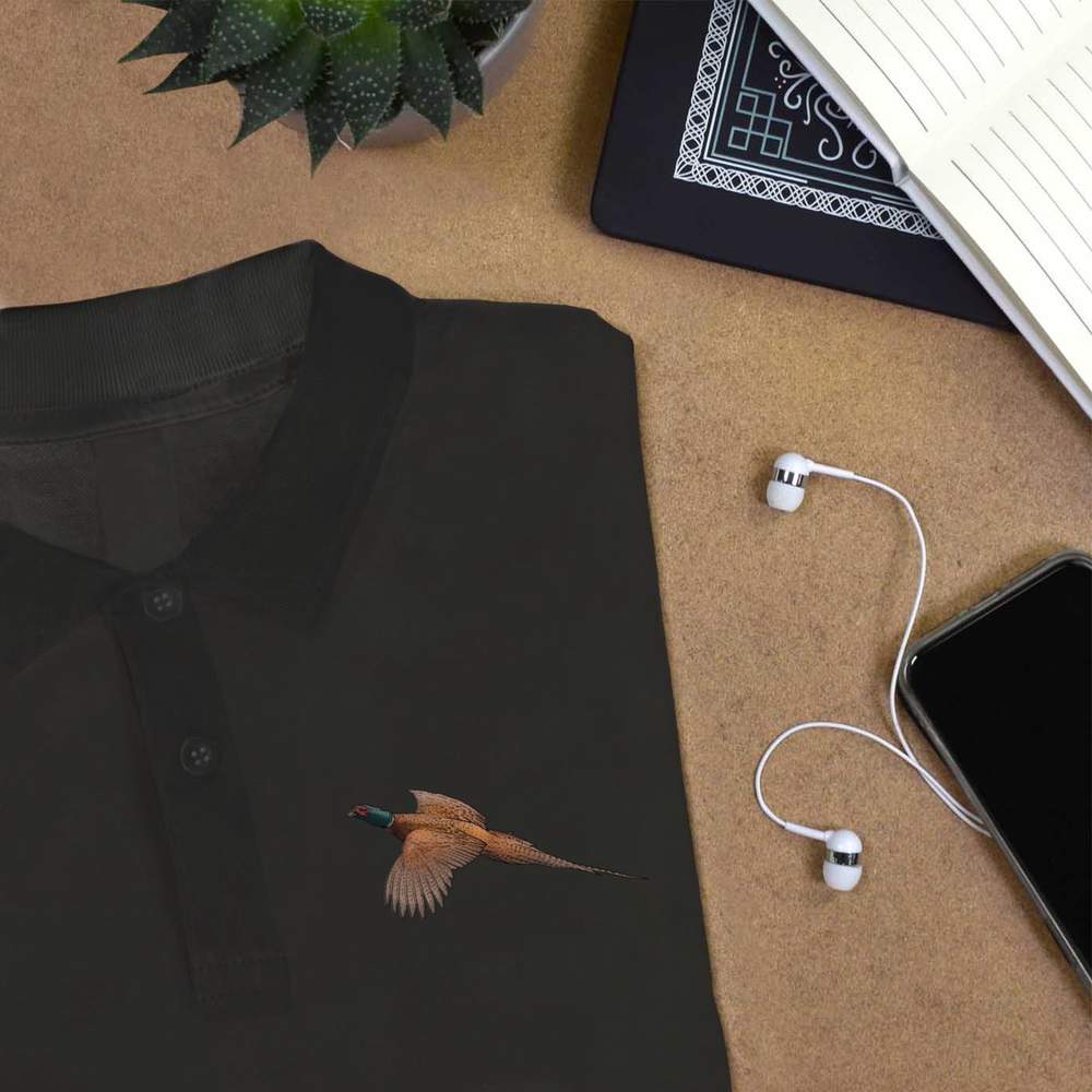 'Flying Pheasant' Adult Polo Shirt / T-Shirt (PL035353) - Picture 5 of 8