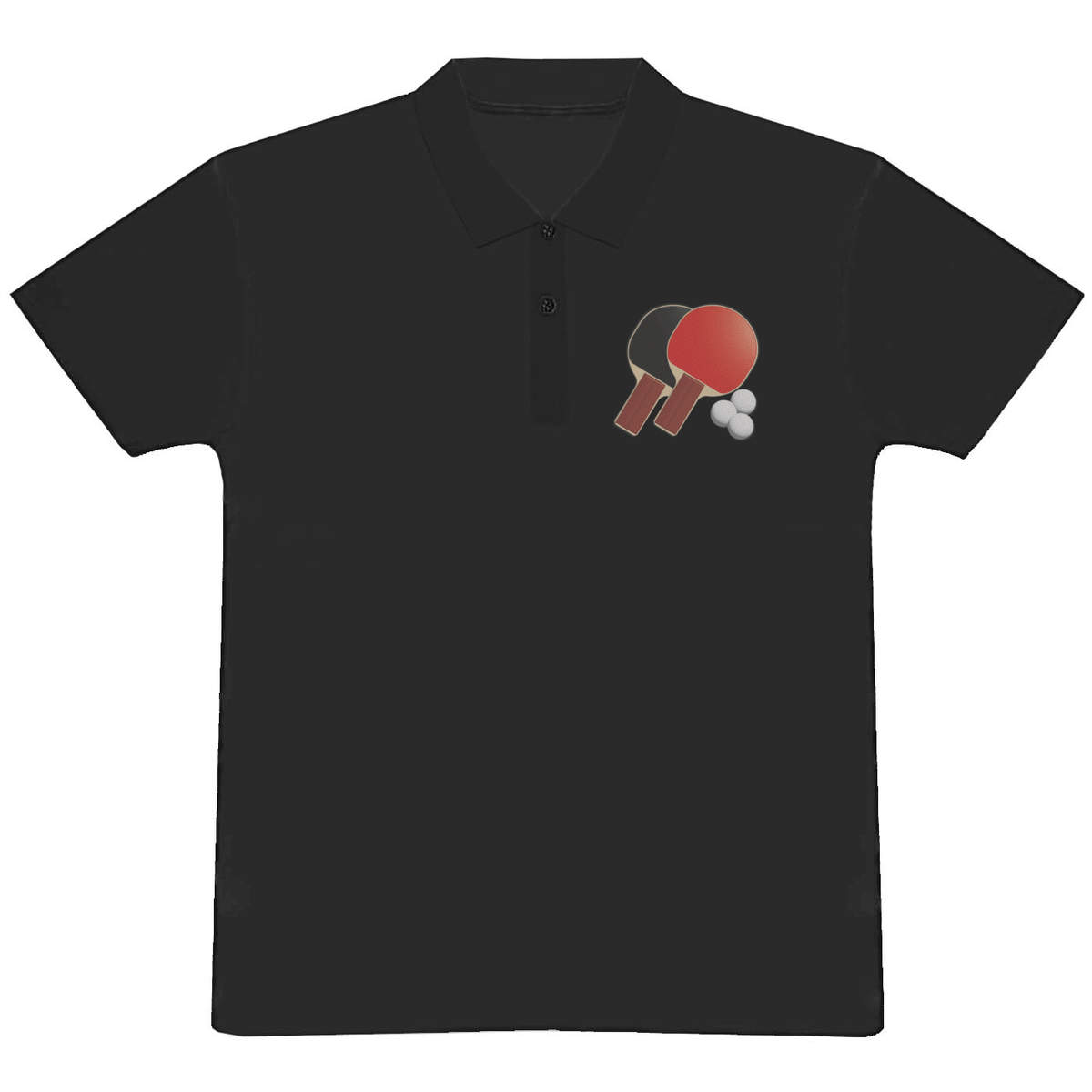 'Ping Pong Paddles and Balls' Adult Polo Shirt / T-Shirt (PL039523)