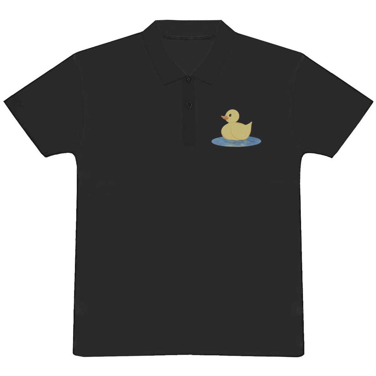 'Cute Yellow Duck' Adult Polo Shirt / T-Shirt (PL050577)