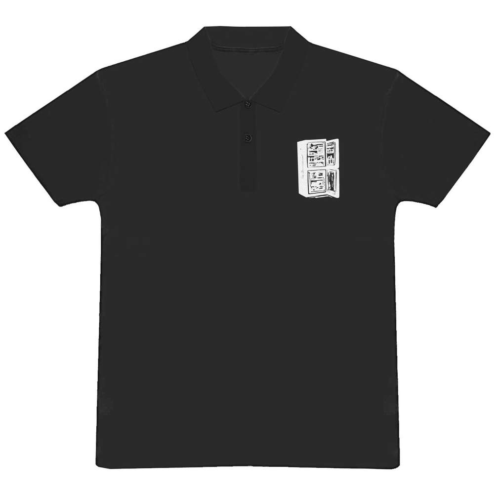 'Open Fridge' Adult Polo Shirt / T-Shirt (XXL, Black) (PL00142870)