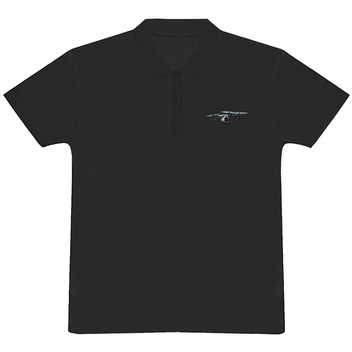 'Camera Drone' Adult Polo Shirt / T-Shirt (XXL, Black) (PL00211402)