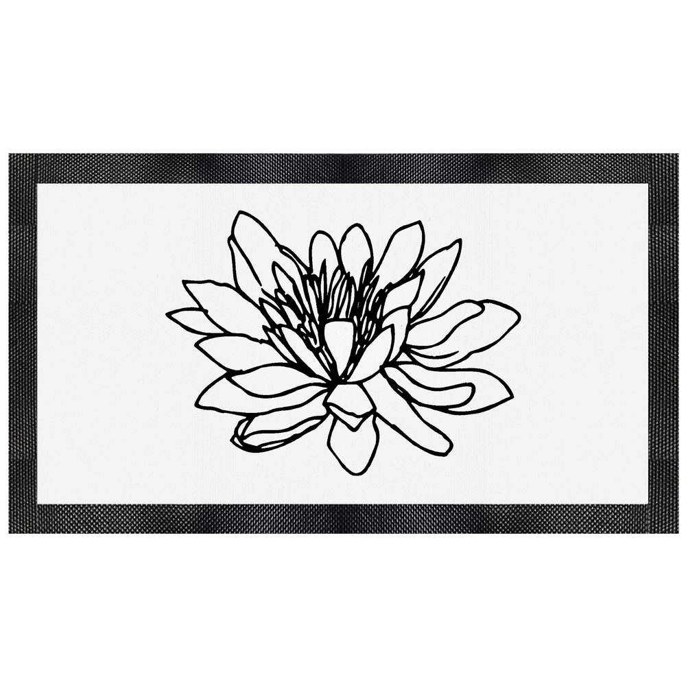 'Water Lily Flower Open' Pet Feeding Mat (PM00003085)