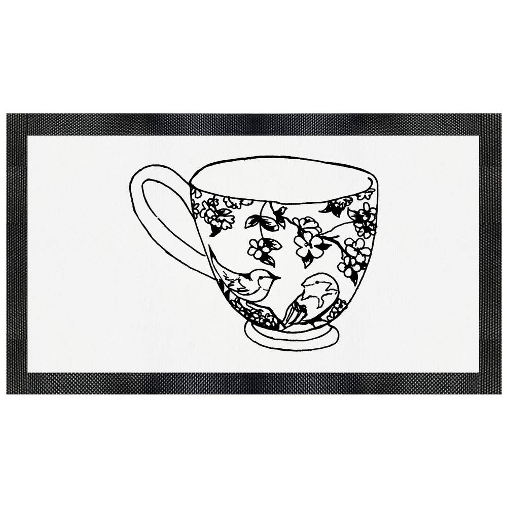 'Elegant Teacup' Pet Feeding Mat (PM00004575)