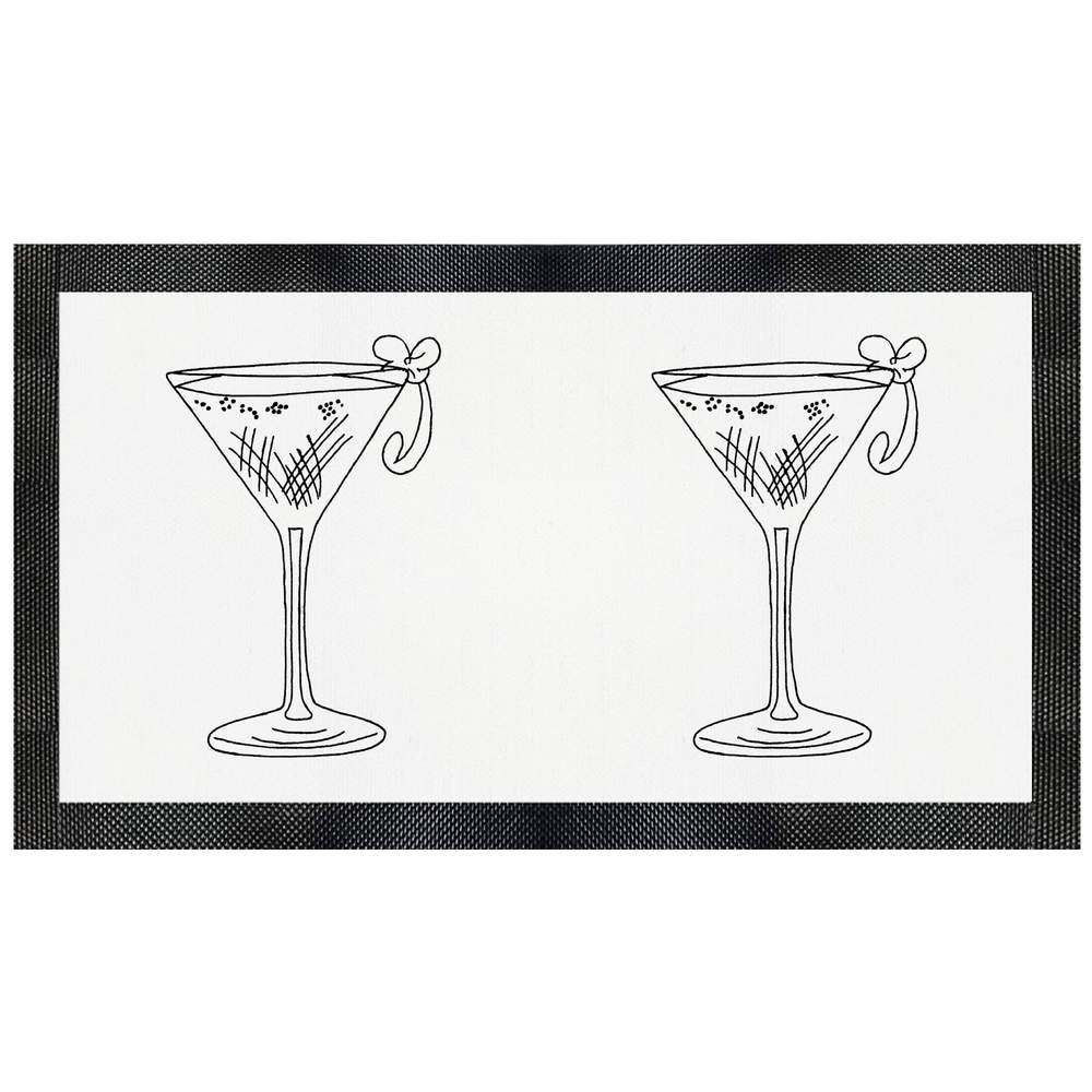 'Cocktail Glass' Pet Feeding Mat (PM00005522)