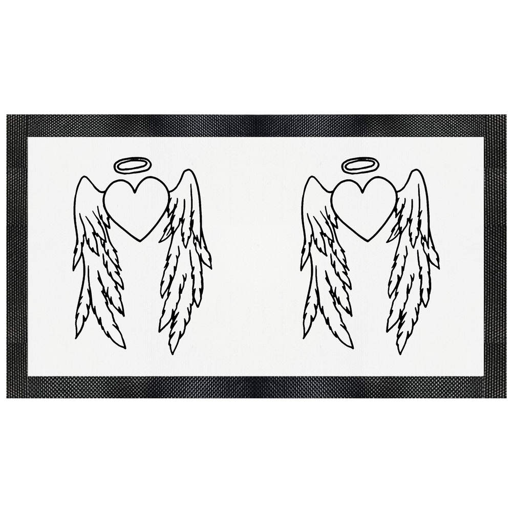 'Angel Winged Heart' Pet Feeding Mat (PM00005819)