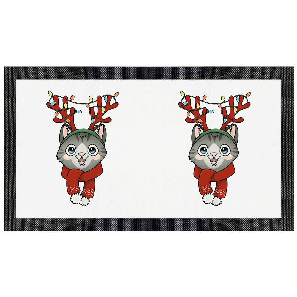 'Christmas Cat' Pet Feeding Mat (PM00009696)