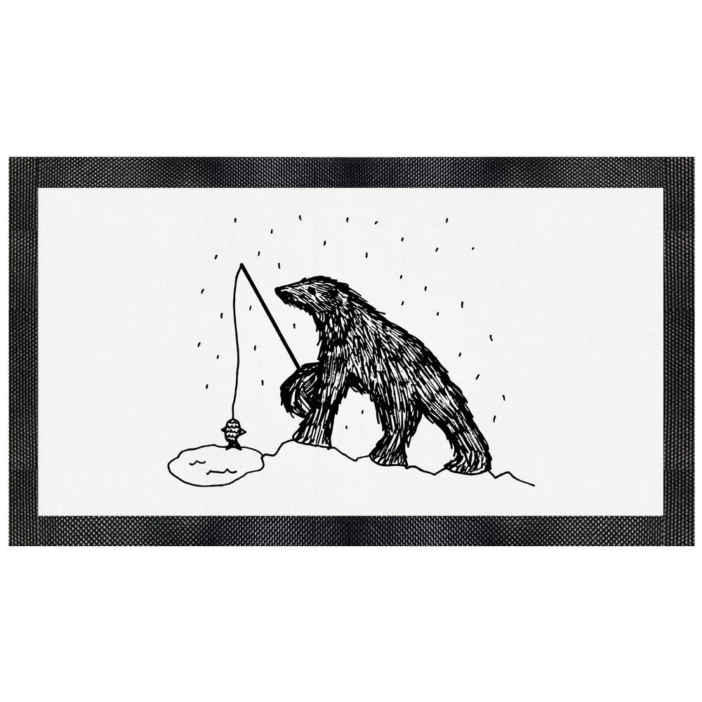 'Fishing Bear' Pet Feeding Mat (PM00014421)