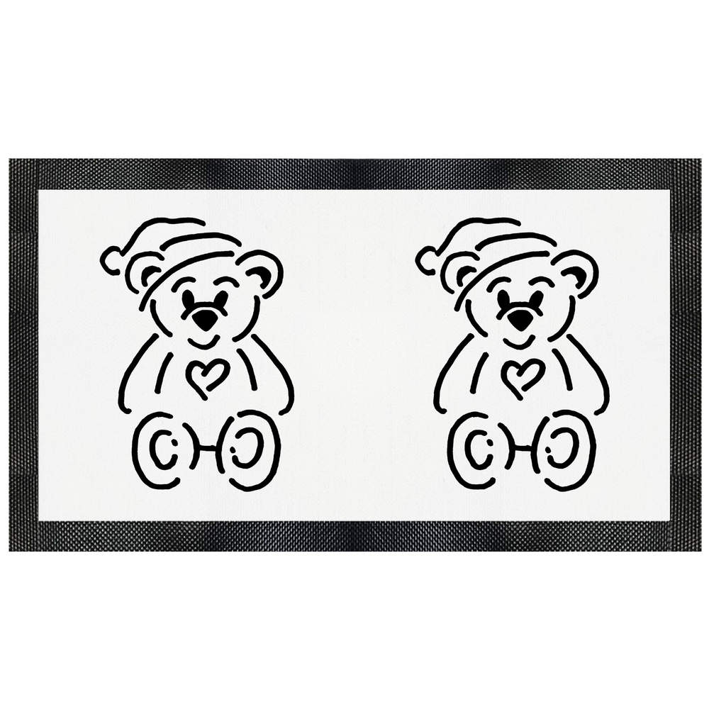 'Heart Teddy' Pet Feeding Mat (PM00015093)