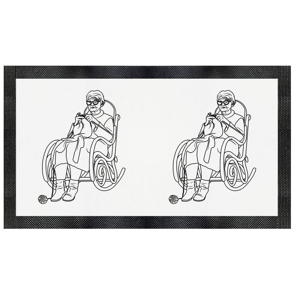 'Knitting Grandma' Pet Feeding Mat (PM00015866)