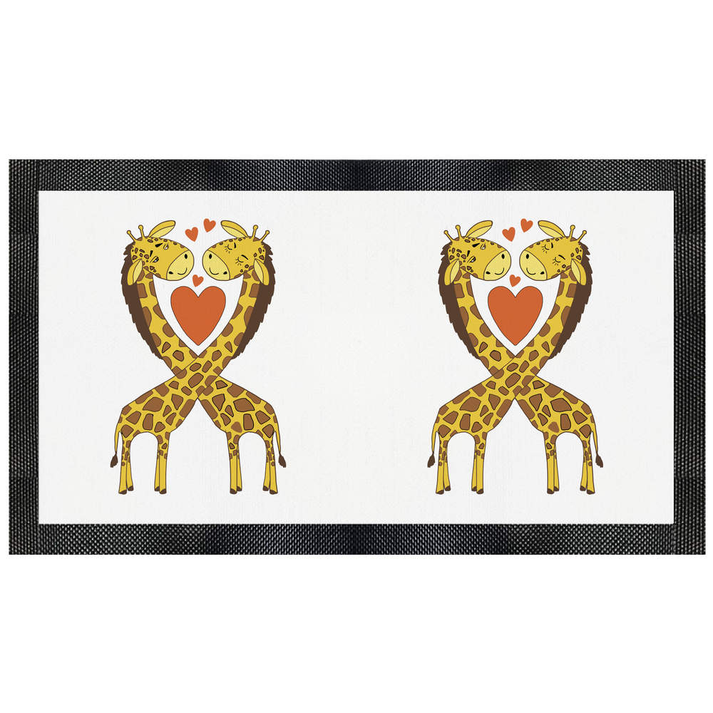 'Giraffes In Love' Pet Feeding Mat (PM00018319)