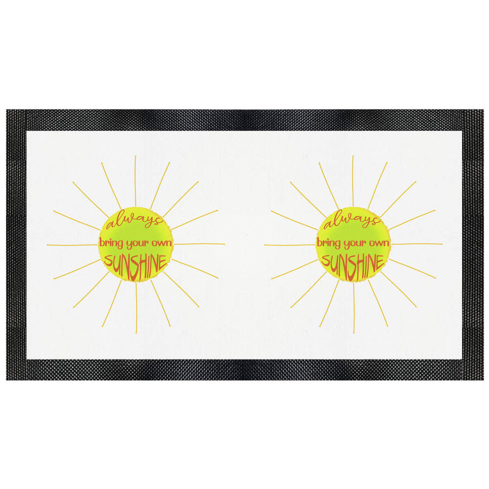 'Bring your own sunshine' Pet Feeding Mat (PM00018700)