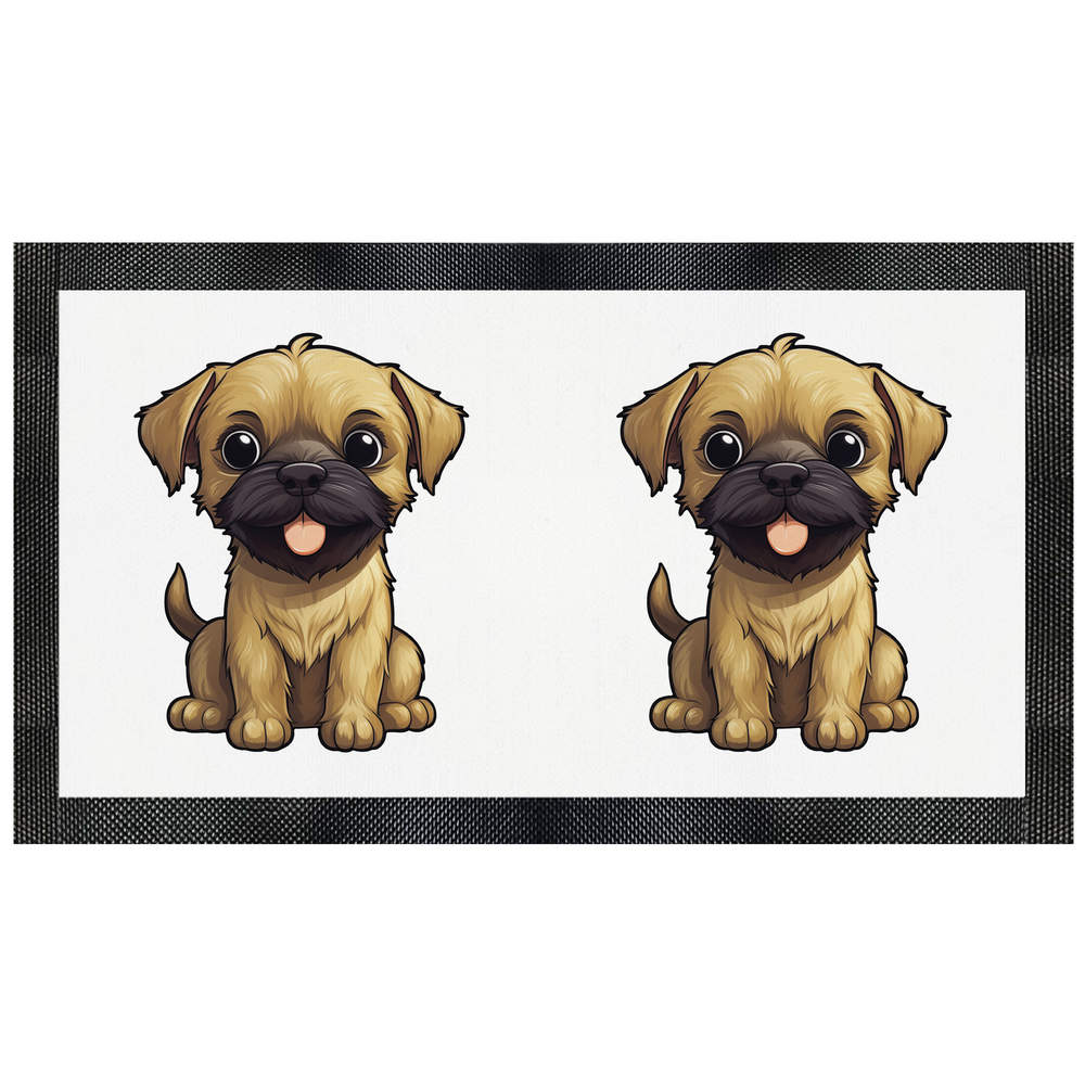 'Border Terrier' Pet Feeding Mat - Placemat for Dog / Cat Food and Water Bowls, Kitchens and Floors (PM00019850)