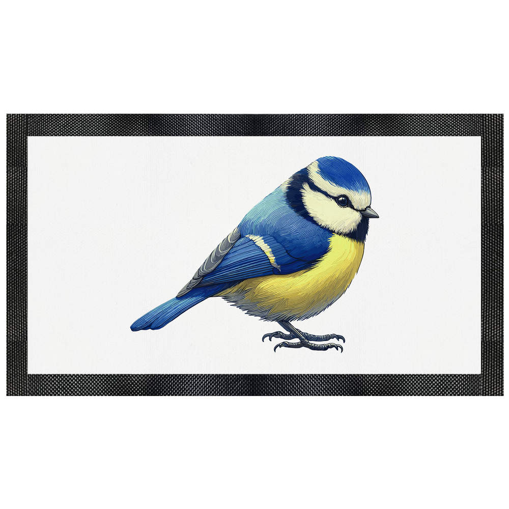 'Blue Tit Facing Right' Pet Feeding Mat (PM00025696)