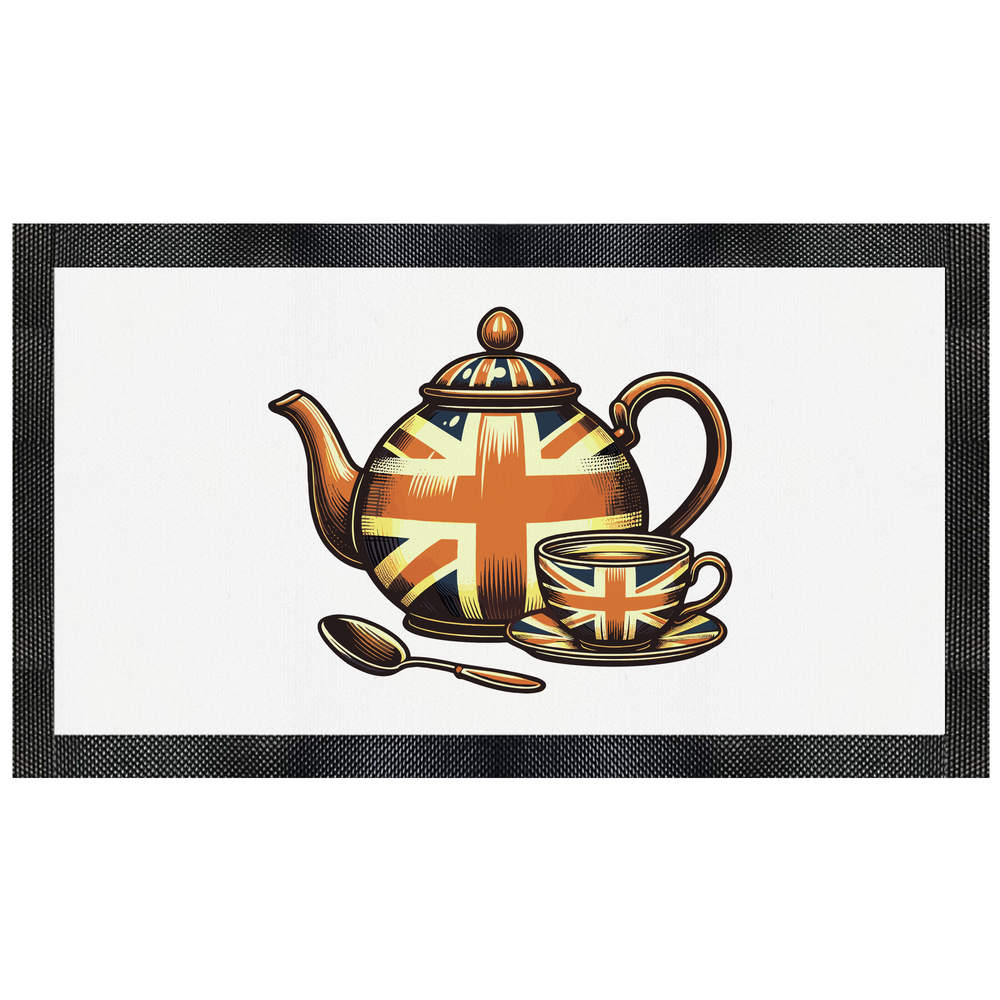 'Union Jack Teapot' Pet Feeding Mat (PM00026927)