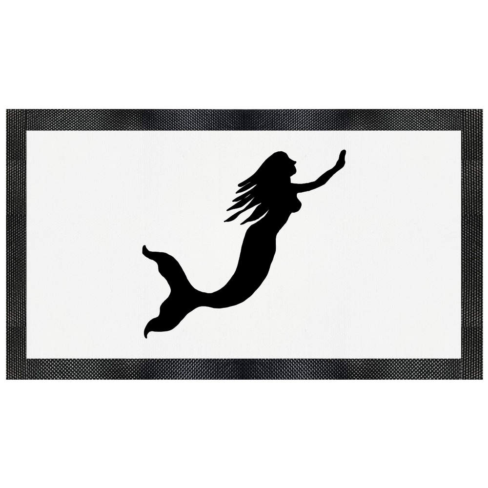 'Mermaid Silhouette' Pet Feeding Mat (PM00026988)