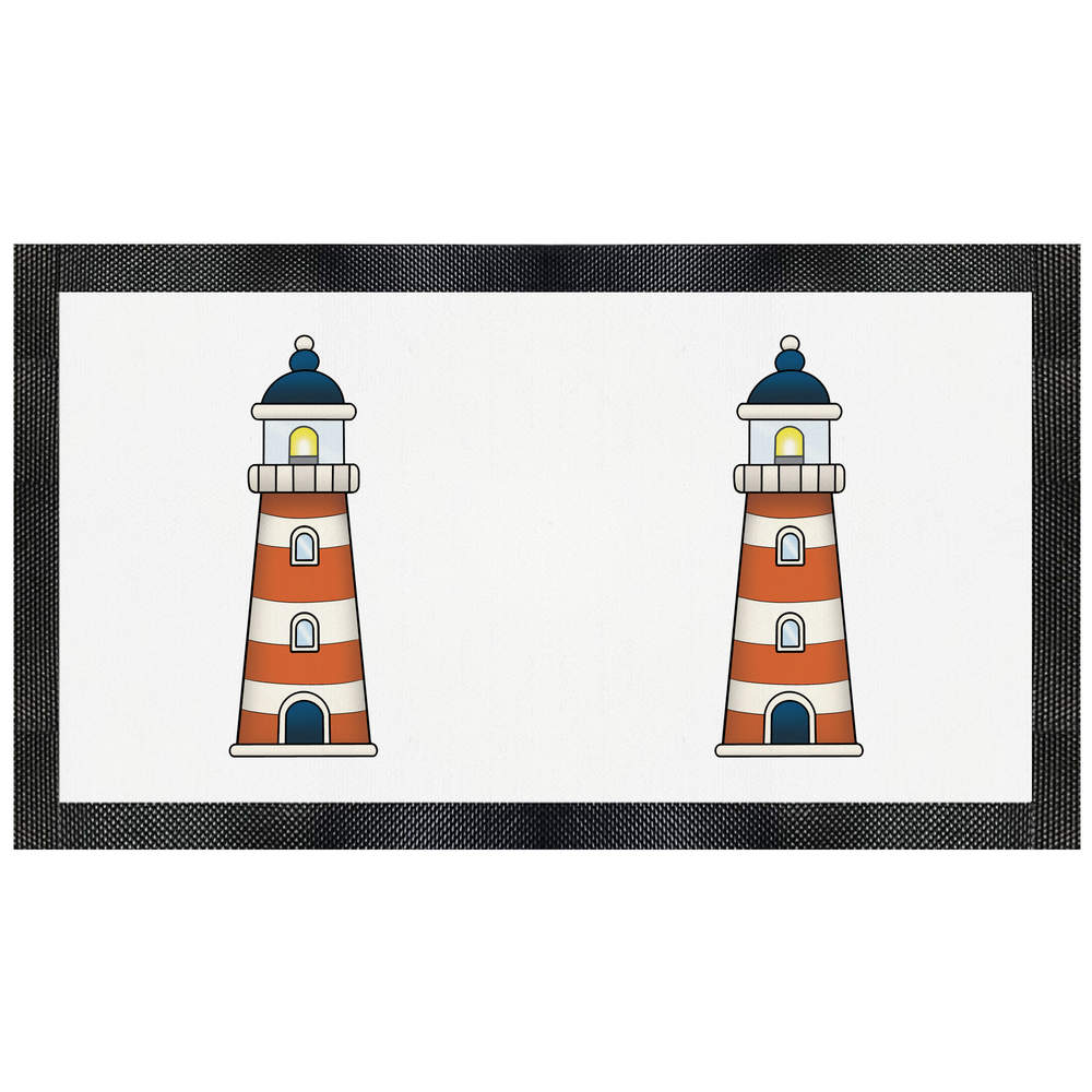'Lighthouse' Pet Feeding Mat - Placemat for Dog / Cat Food and Water Bowls, Kitchens and Floors (PM00028290)