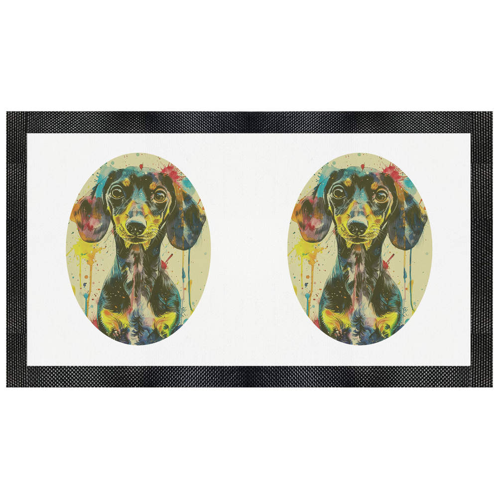 'Dachshund Portrait' Pet Feeding Mat (PM00028840)