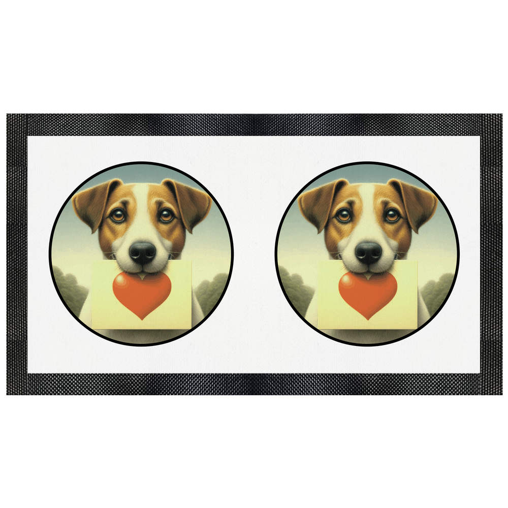 'Jack Russell Love Note' Pet Feeding Mat (PM00029063)