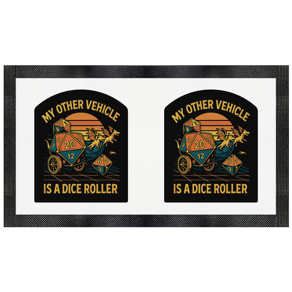 'My Other Vehicle is a Dice Roller' Pet Feeding Mat (PM00030009)
