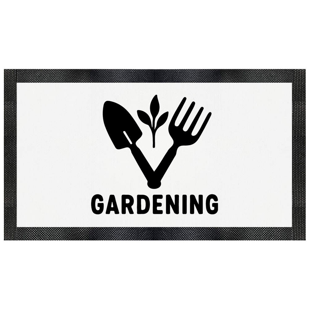 'Gardening Tools Design' Pet Feeding Mat (PM00031210)