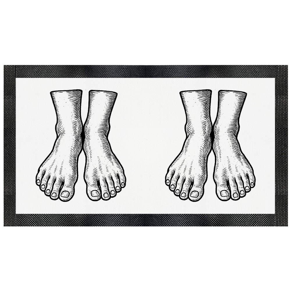 'Human Feet' Pet Feeding Mat (PM00033081)