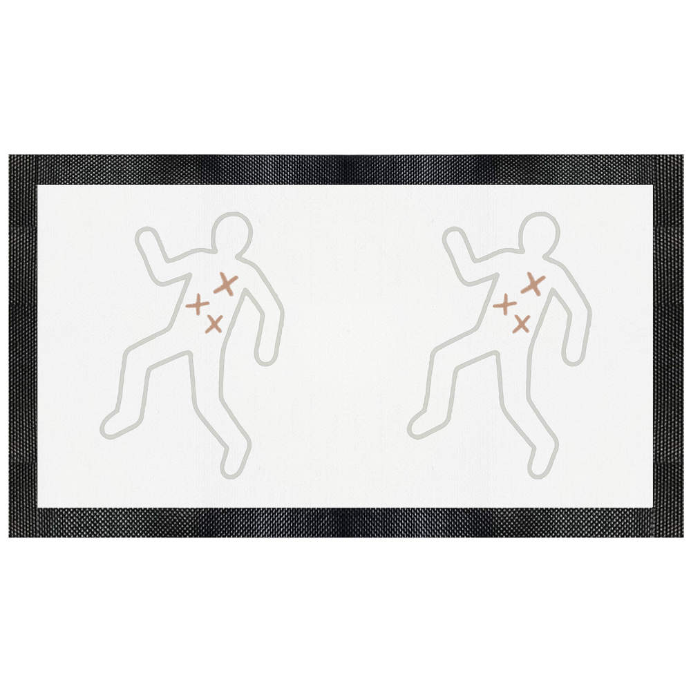 'Crime Scene Outline' Pet Feeding Mat (PM00033447)