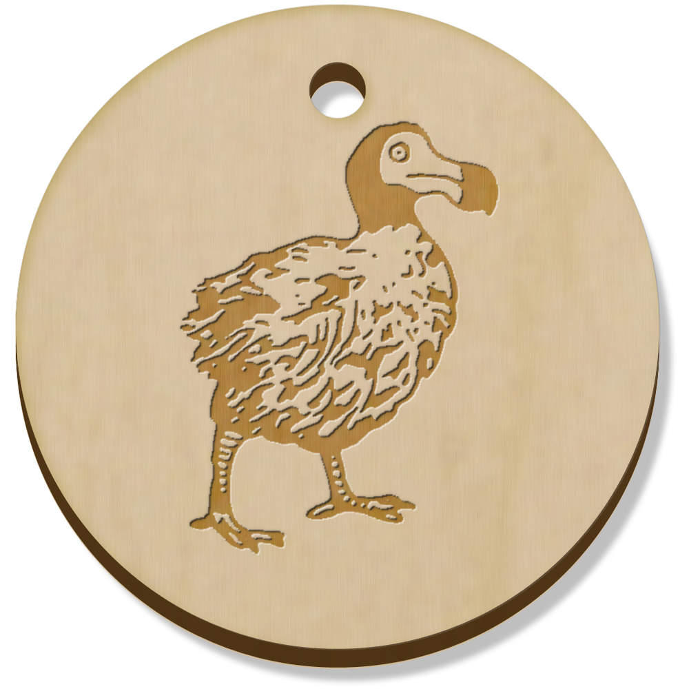 11 x 34mm 'Dodo' Wooden Pendants / Charms (PN00050220)