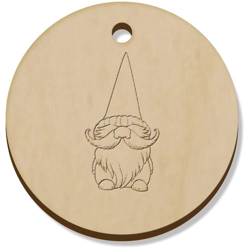 11 x 34mm 'Gonk Gnome' Wooden Pendants / Charms (PN00069313)
