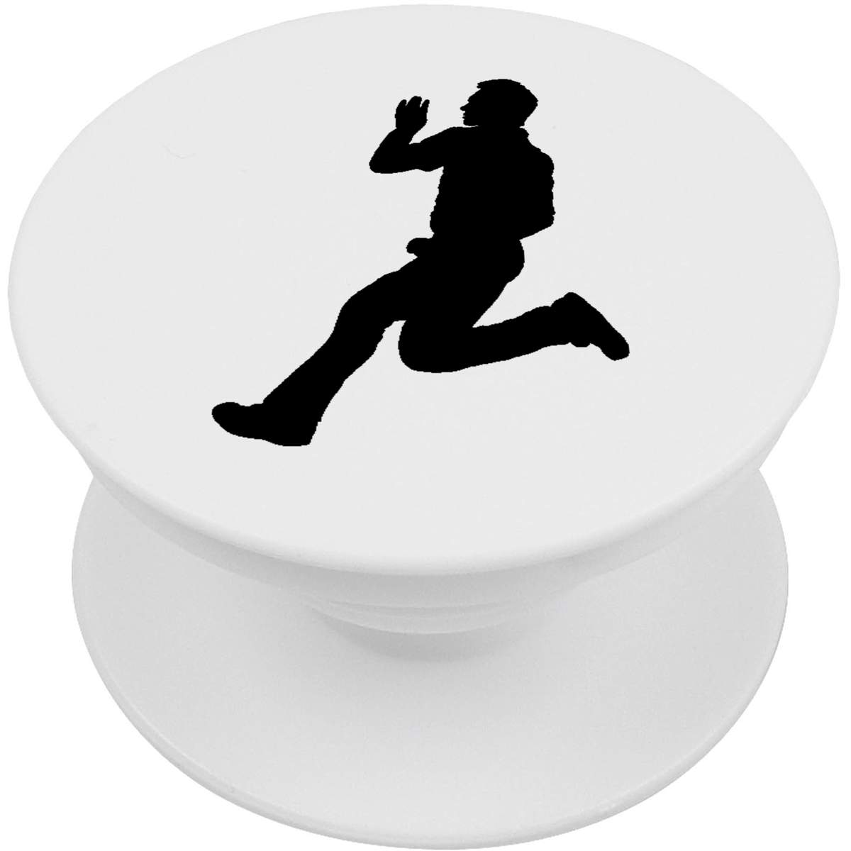 'Cricket Bowler Silhouette' Expanding Phone Grip / Stand (PO00019554)