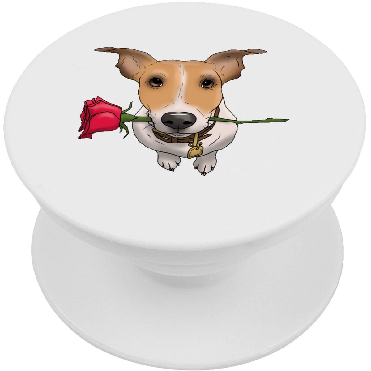 'Valentines Jack Russell' Expanding Phone Grip / Stand (PO00025792)