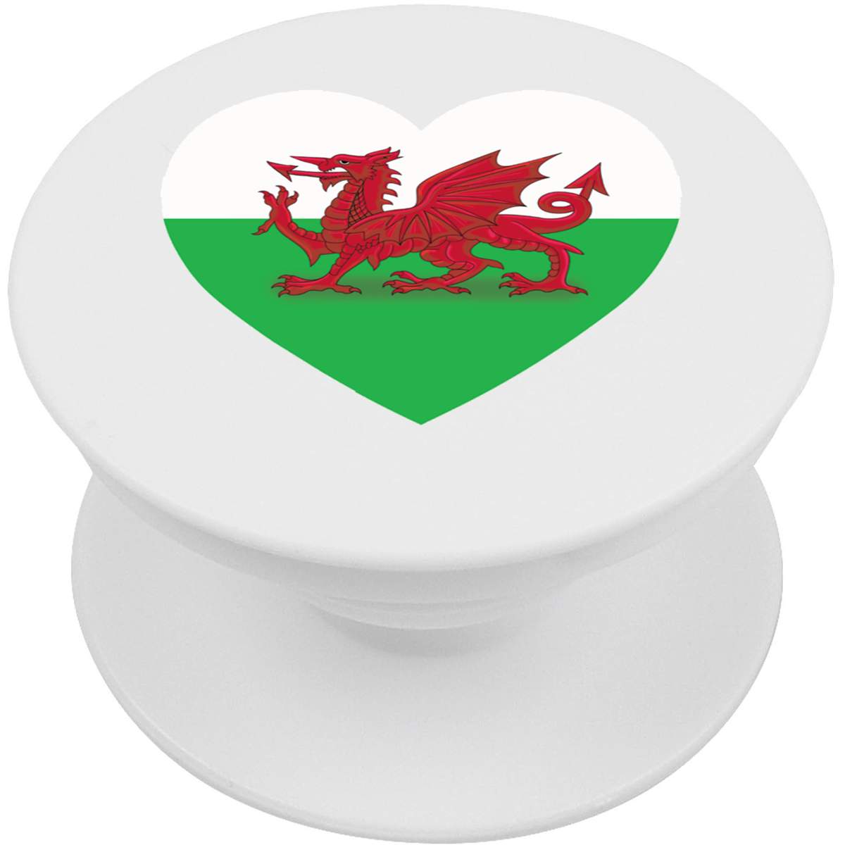 'Welsh Flag Heart' Expanding Phone Grip / Stand (PO00029705)