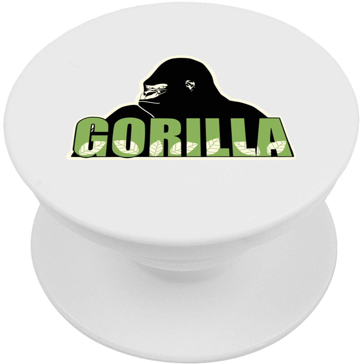 'Gorilla With Text And Leaves' Expanding Phone Grip / Stand (PO00030429)