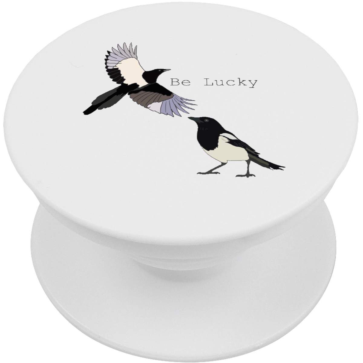 'Two Magpies Be Lucky ' Expanding Phone Grip / Stand (PO00036907)