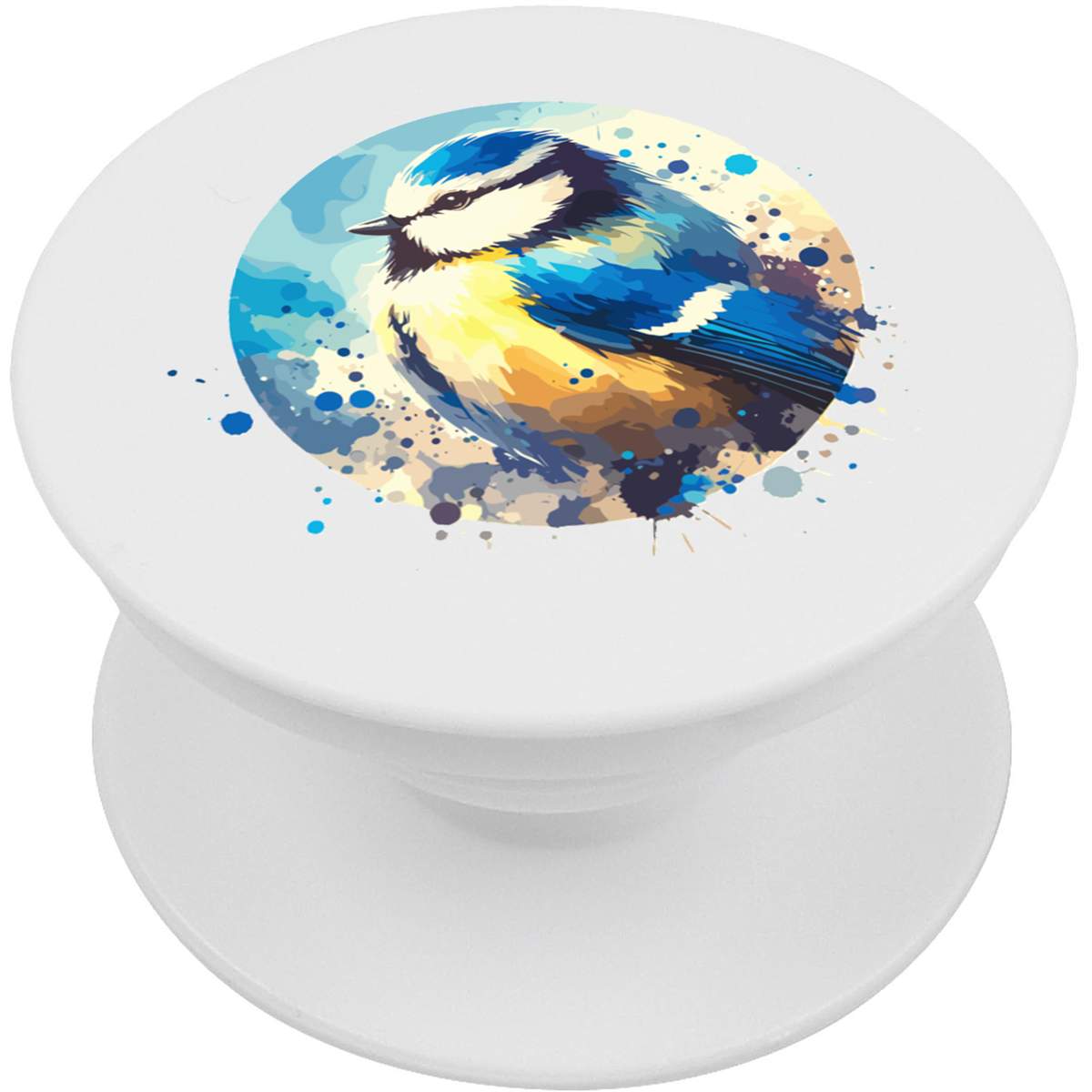'Colourful Blue Tit' Expanding Phone Grip / Stand (PO00037694)