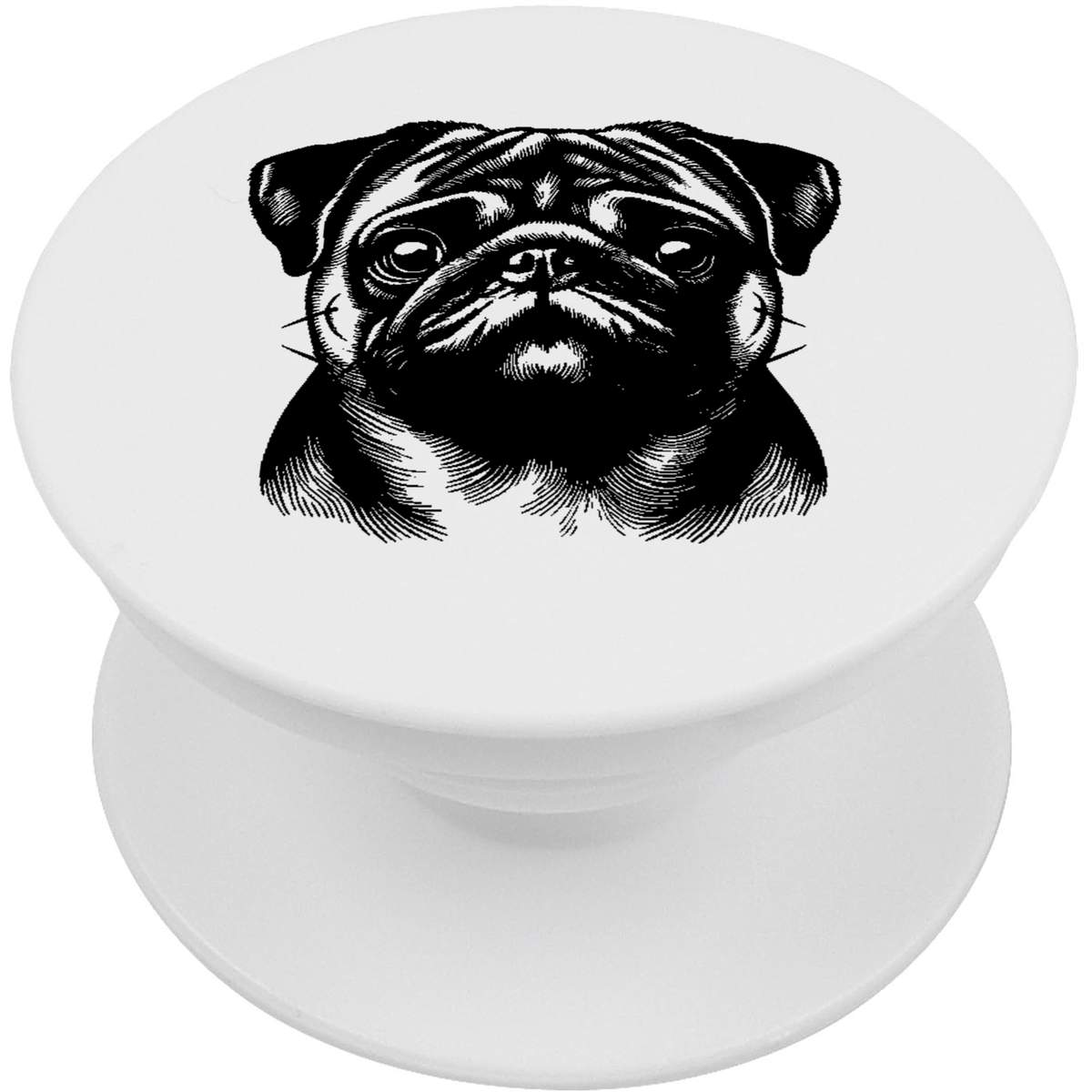 'Pug Dog Portrait' Expanding Phone Grip / Stand (PO00039751)