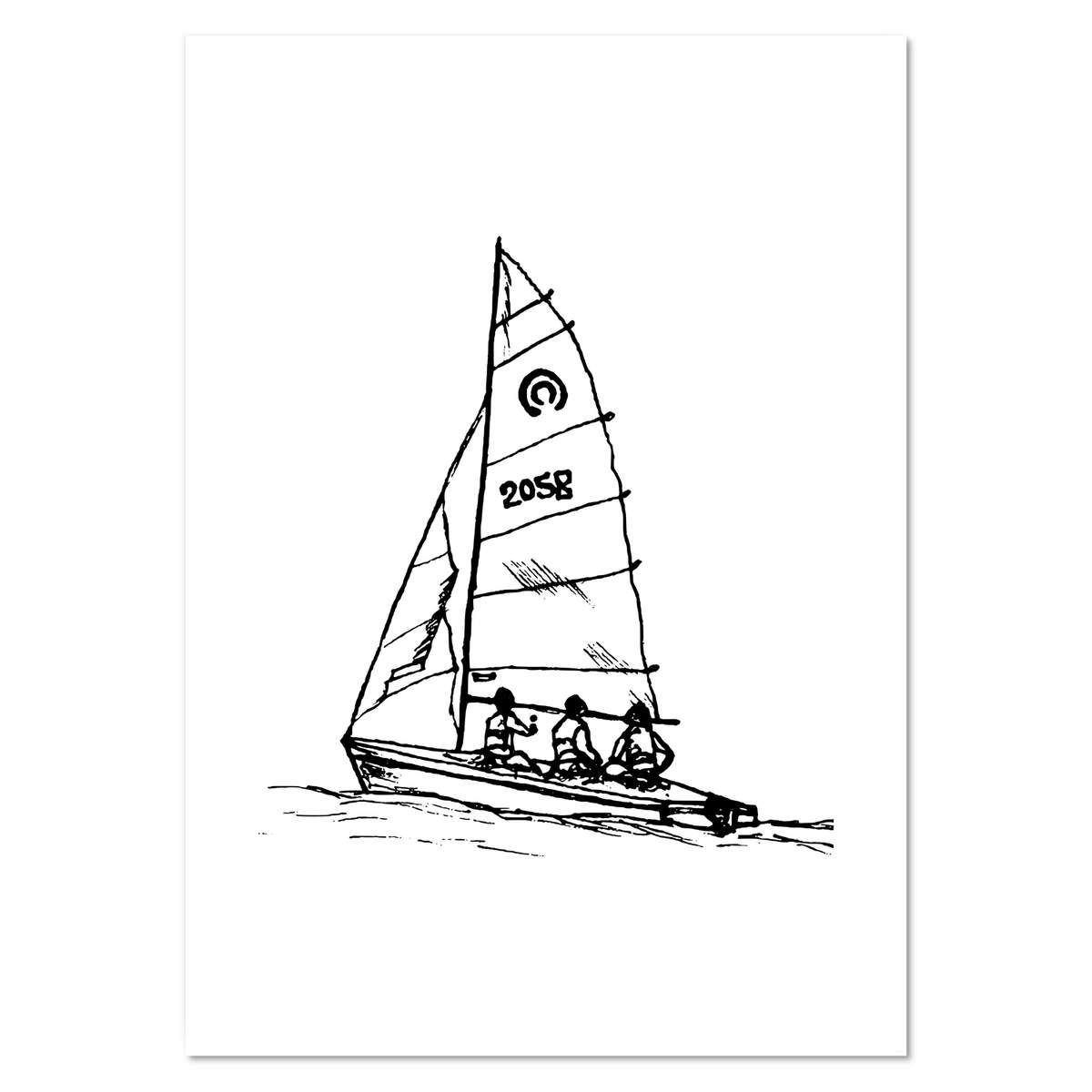 A0+ 'Sailing Boat' Wall Poster / Print (PP00088122)