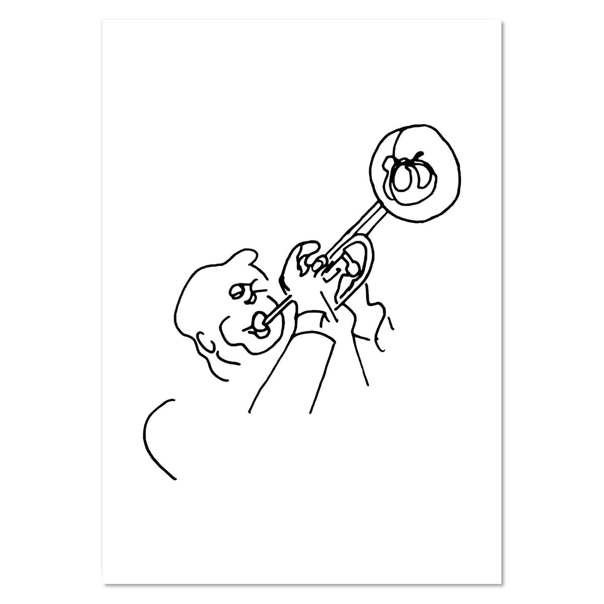 A0+ 'Trumpet Player' Wall Poster / Print (PP00114242)