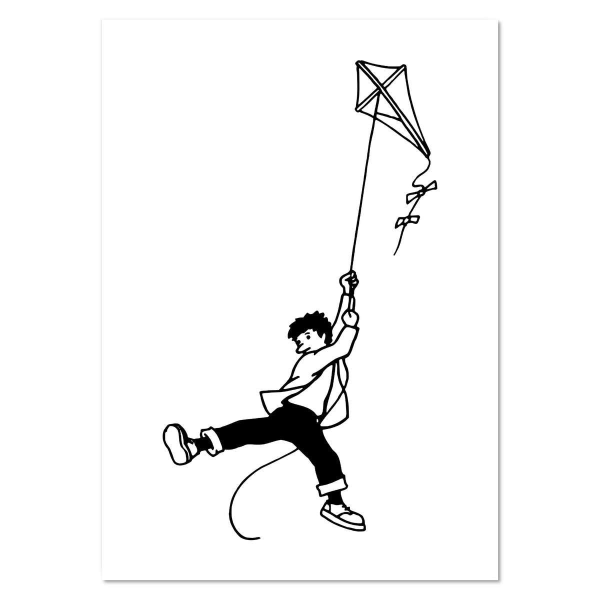 A0+ 'Boy With Kite' Wall Poster / Print (PP00117614)