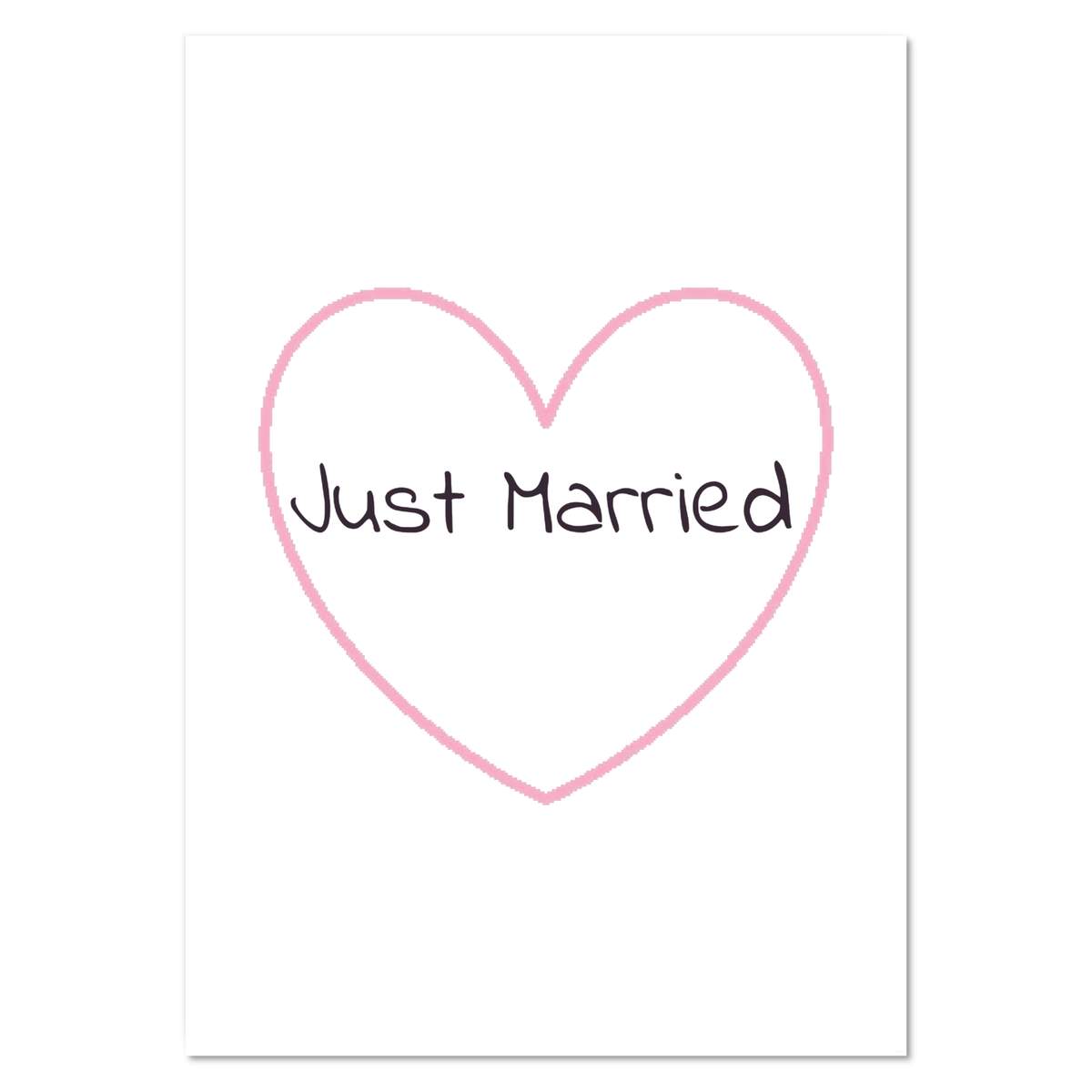 A0+ 'Just Married ' Wall Poster / Print (PP00241581)