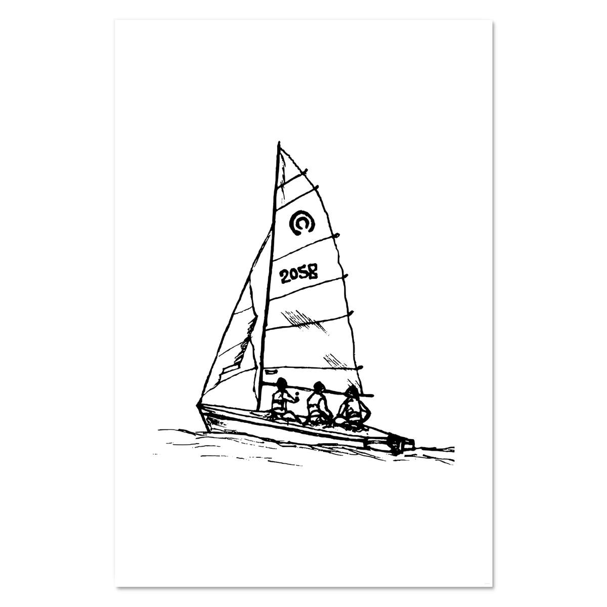 Super A1 'Sailing Boat' Wall Poster / Print (PP00088121)