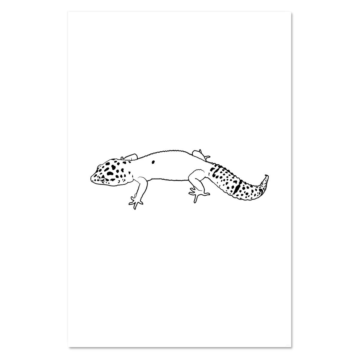 Super A1 'Leopard Gecko' Wall Poster / Print (PP00101681)