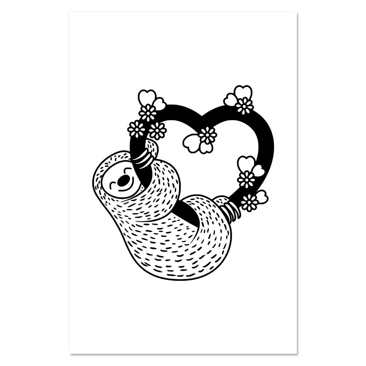 Super A1 'Sloth Love' Wall Poster / Print (PP00114685)