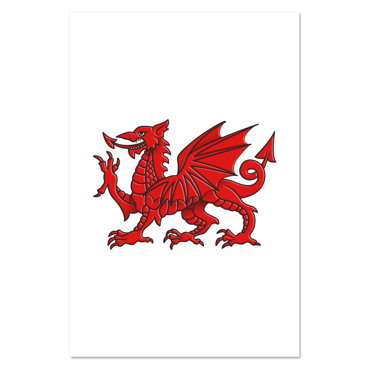Super A1 'Welsh Dragon' Wall Poster / Print (PP00114837)