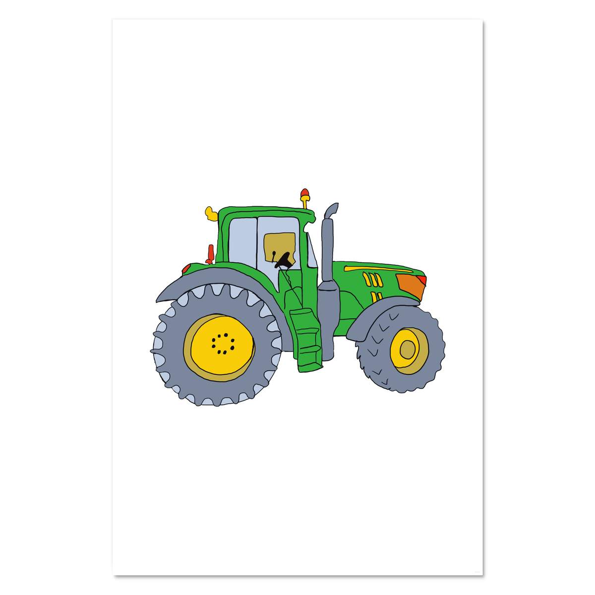 Super A1 'Green Tractor' Wall Poster / Print (PP00124393)