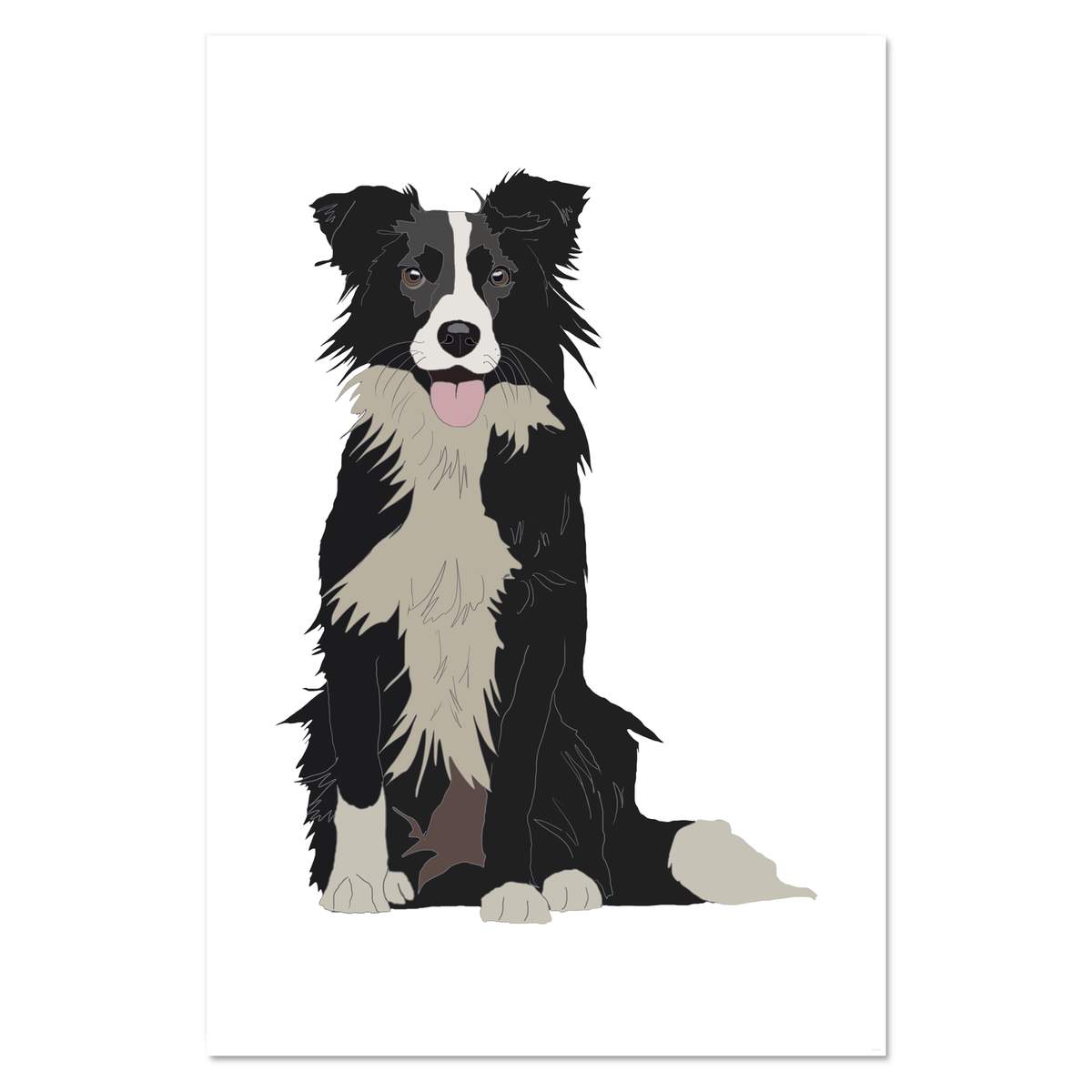 Super A1 'Border Collie' Wall Poster / Print (PP00138321)