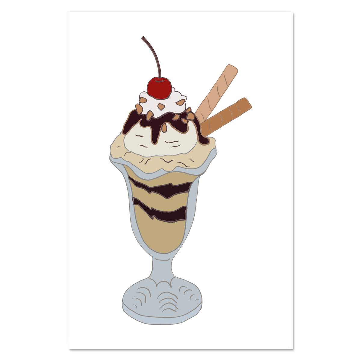 Super A1 'Ice Cream Sundae' Wall Poster / Print (PP00151181)