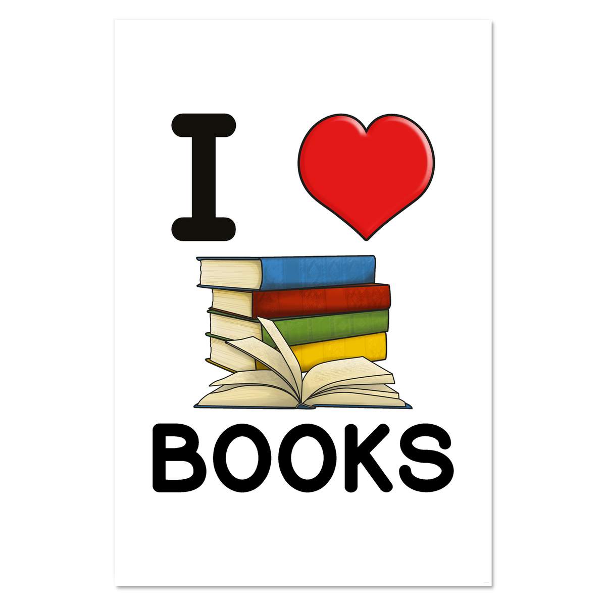 Super A1 'I Love Books' Wall Poster / Print (PP00203908)