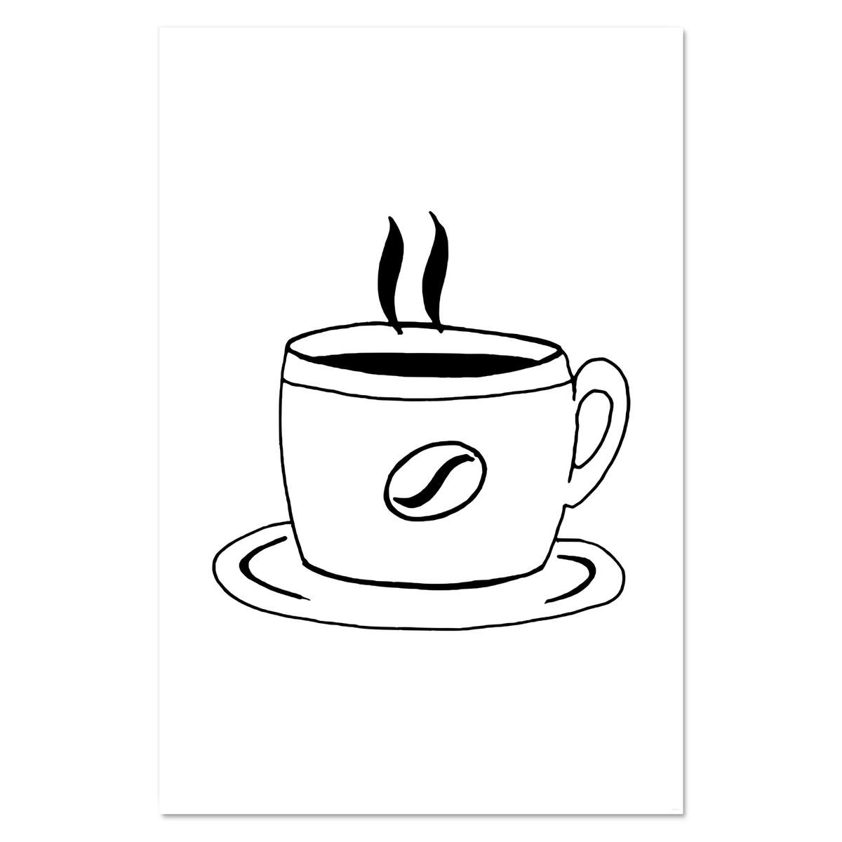 Super A1 'Hot Cup Of Coffee' Wall Poster / Print (PP00231608)